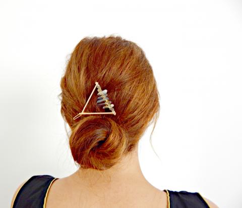 Barrette "Circé" forme triangle