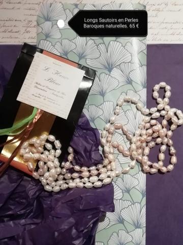Sautoirs perles baroques 65 €